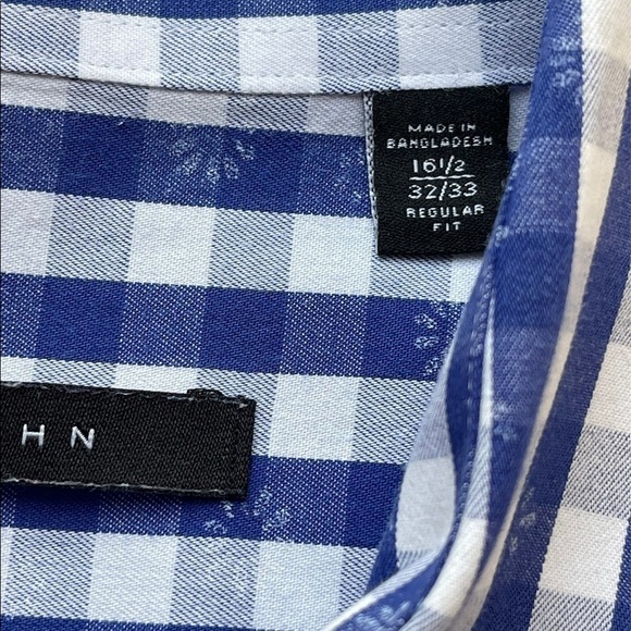 Sean John checked design regular fit button down shirt - Picture 4 of 6